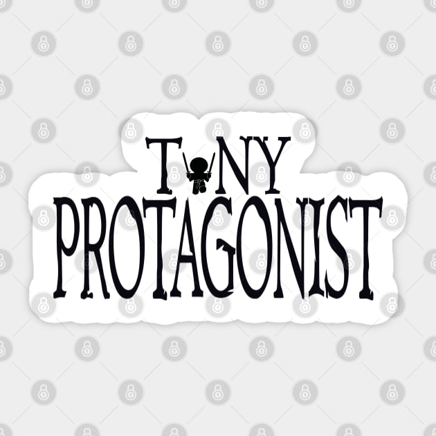 Tiny Protagonist Sticker by NatLeBrunDesigns